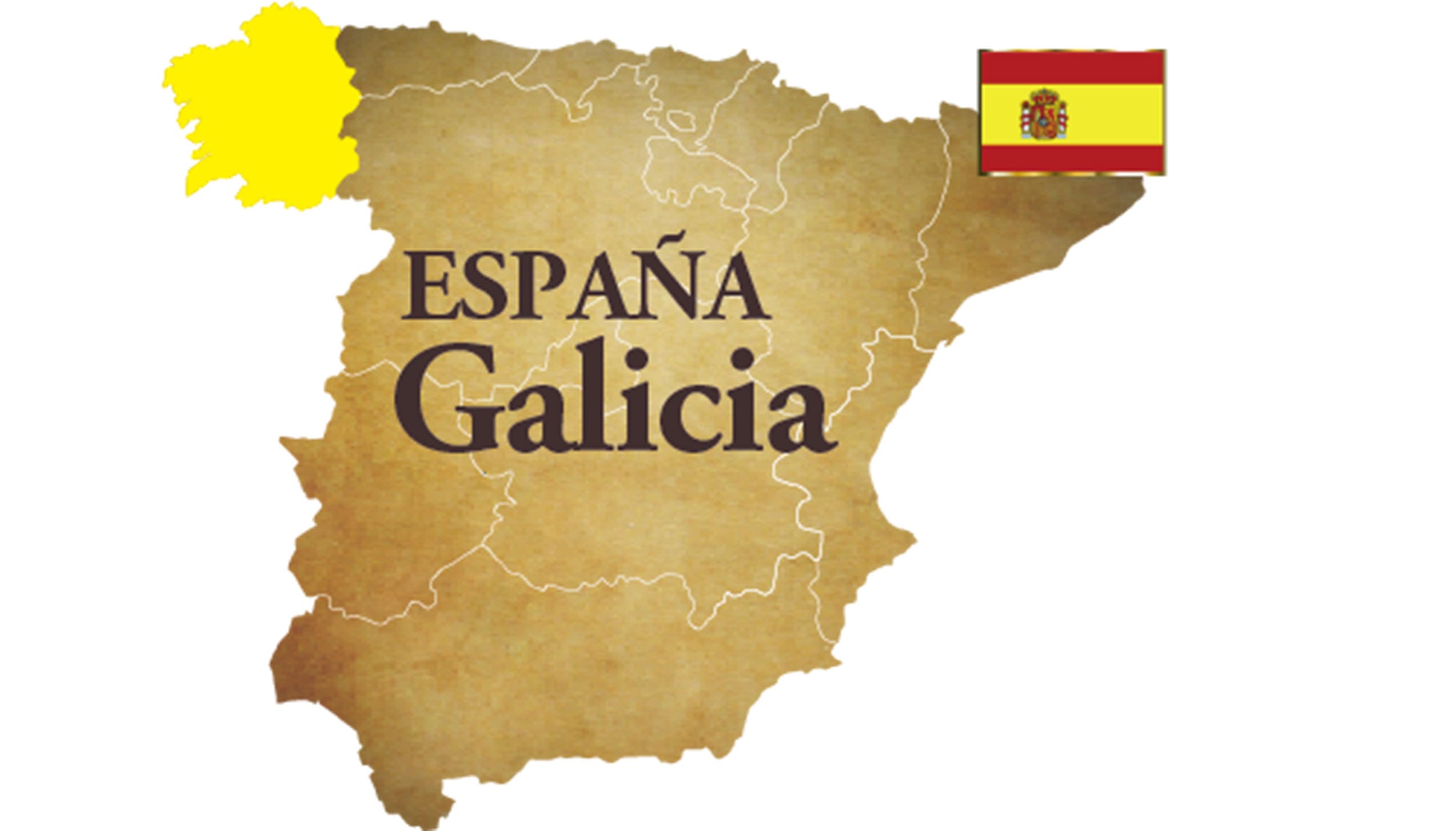 ガリシアの地図